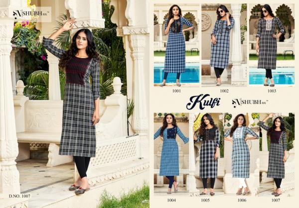 Shubh Nx Kulfi 1 Designer Viscose Chex Kurti 